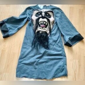 Costume dress up play time youth size medium scary shirt or dress 3-D Halloween